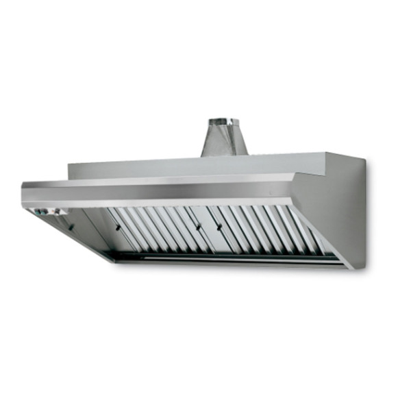 CAPPA 80 A PARETE COMPLETA DI MOTORE ASPIRANTE REGOLATORE DI VELOCITA E LAMPADA CM 80 X 72 X 50 (H)