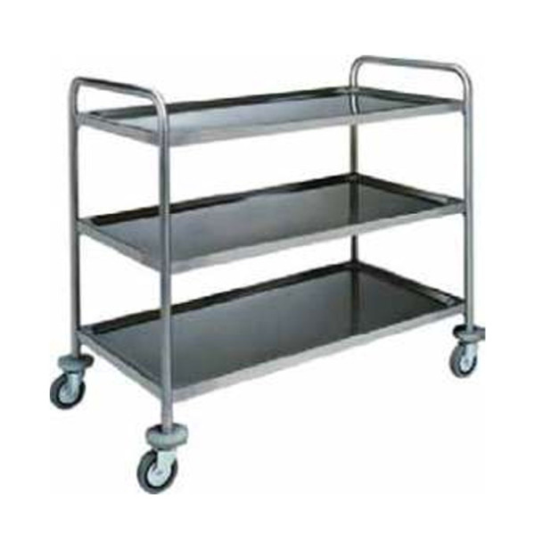 CARRELLO INOX A 3 PIANI CM 50 X 80 X 93 (H)