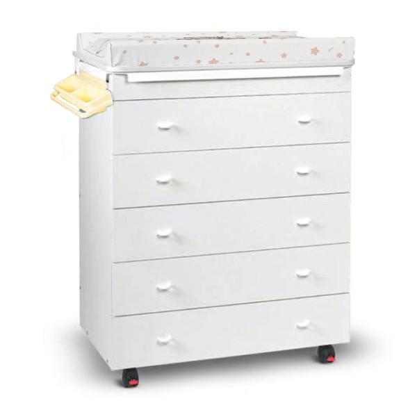 MOBILE BAGNETTO/FASCIATOIO IN LEGNO CON VASCHETTA E CUSCINO CM 80 x 47 x 100 (H)