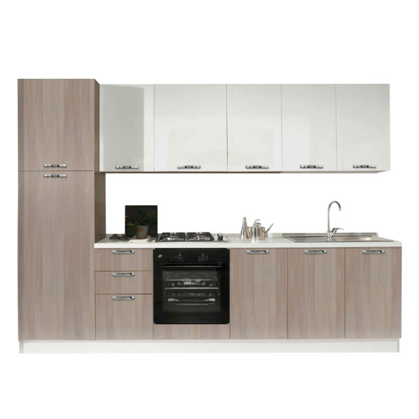 CUCINA BASIC 300 JD CON COLONNA CM 300 X 60 X 216 (H)