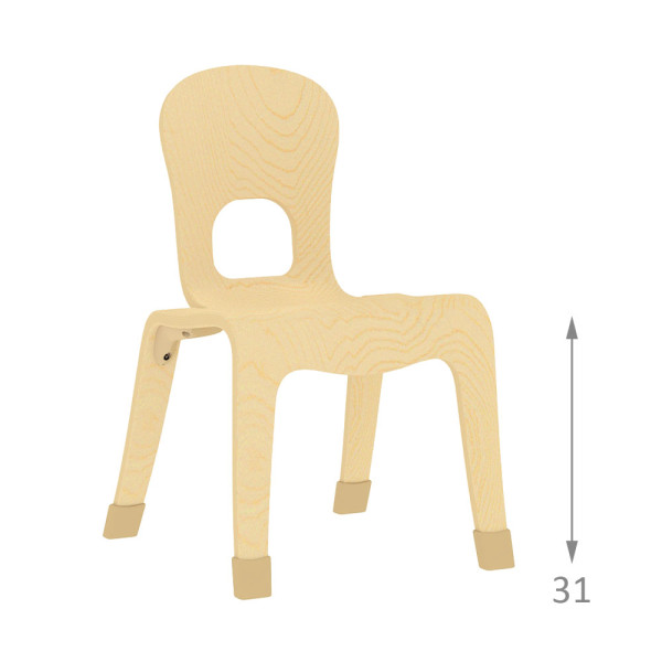 SEDIA CLOUD 31 IN LEGNO CM 38 X 35,5 X 55 (H) SEDUTA DA 31