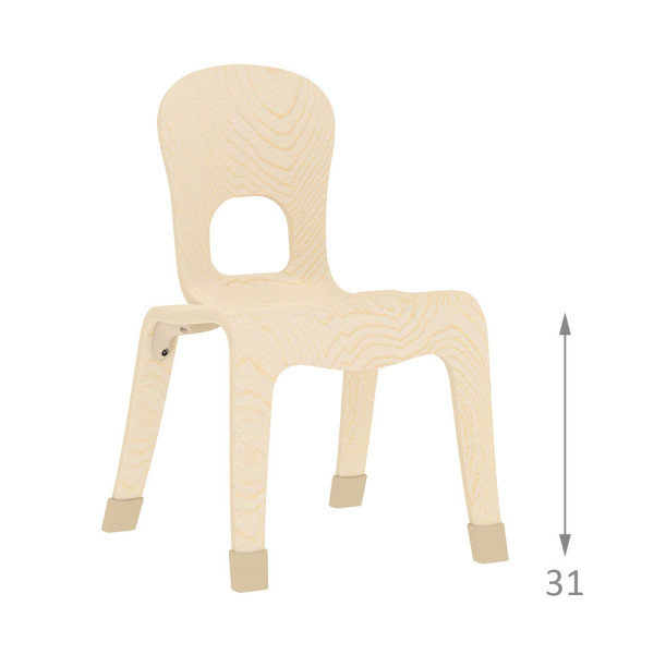 SEDIA CLOUD 31 IN LEGNO CM 38 X 37 X 56,5 (H) SEDUTA DA 31