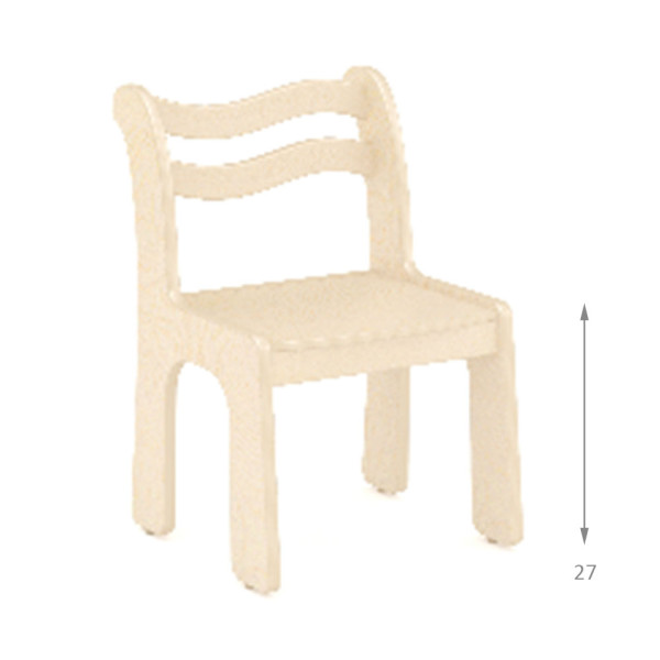 SEDIA ONDA IN LEGNO CM 29 X 34,5 X 47 (H) SEDUTA DA 27