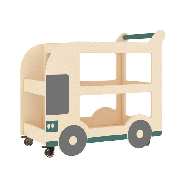 CARRELLO PORTAOGGETTI AUTOBUS CM 80 X 40 X 69 (H) CON RUOTE