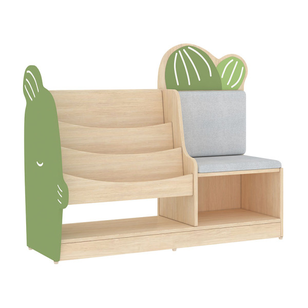 MOBILE LIBRERIA CATCUS IN LEGNO CON SEDUTA CM 100 X 44 X 79,5 (H)