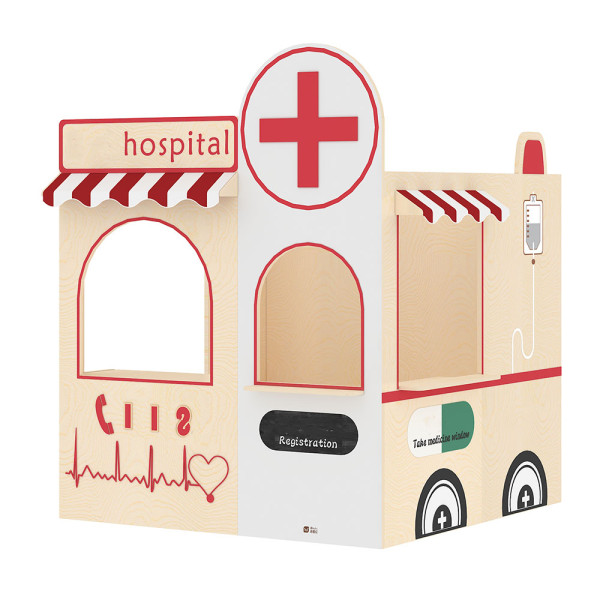 SET INTERATTIVO MINI PRONTO SOCCORSO CM 120 x 120 x 160 (h)