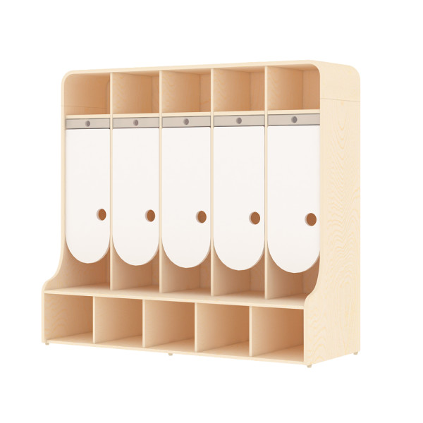 MOBILE SPOGLIATOIO CLOUD 5 ANTE CON PANCA CM 120X45X110 (H)