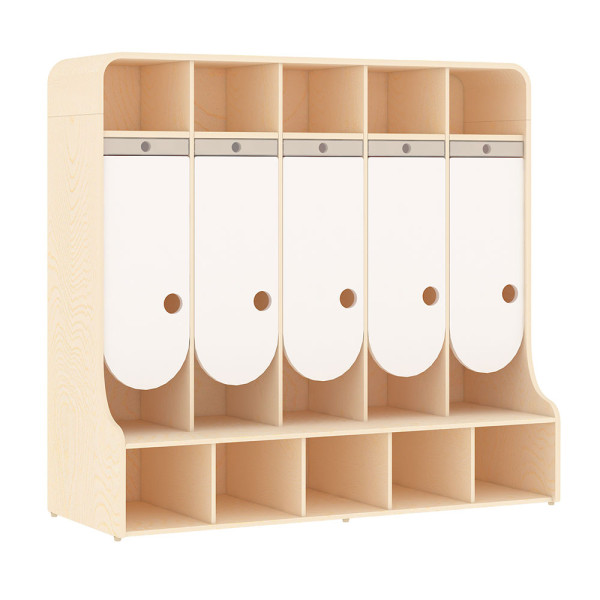 MOBILE SPOGLIATOIO CLOUD CON 5 ANTE CM 120 X 45 X 110 (H)