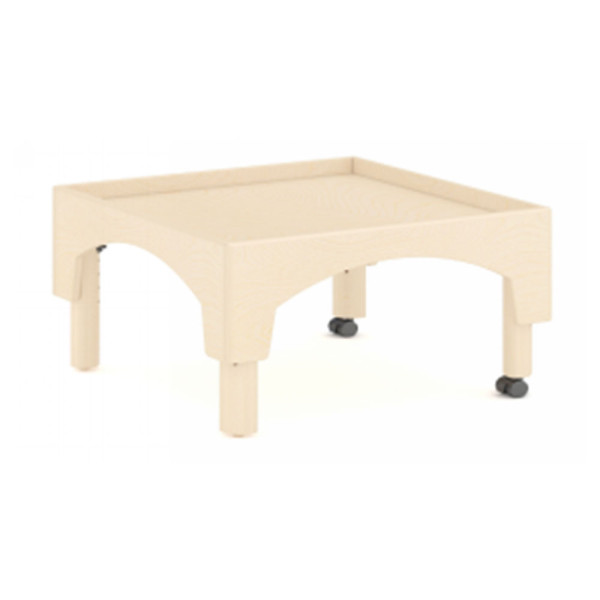 TAVOLO DA GIOCO ALTEZZA REGOLABILE CON RUOTE CM 60 x 60 x 40-52 (h)