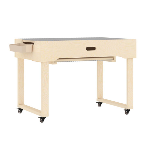 TAVOLO DA GIOCO PER COSTRUZIONI CON RUOTE CM 79 x 53,5 x 59 (h)