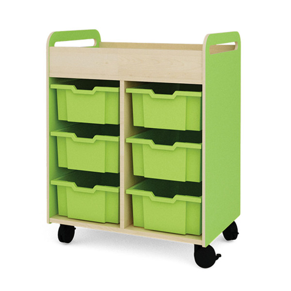 CARRELLO PORTAOGGETTI COMPLETO DI VASCHETTE CM 68,5 x 45 x 88 (H)