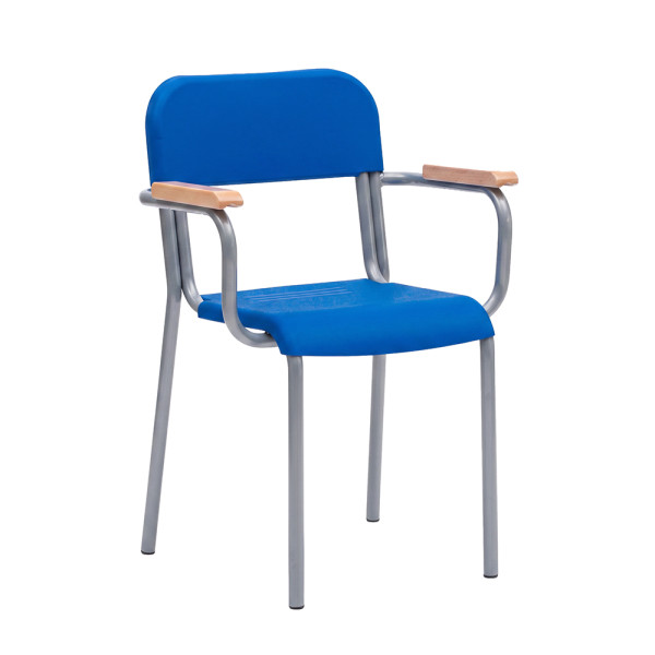 POLTRONCINA INSEGNANTE IN POLIPROPILENE DIMENSIONE SEDUTA CM 40x40 ALTEZZA SEDUTA CM 46