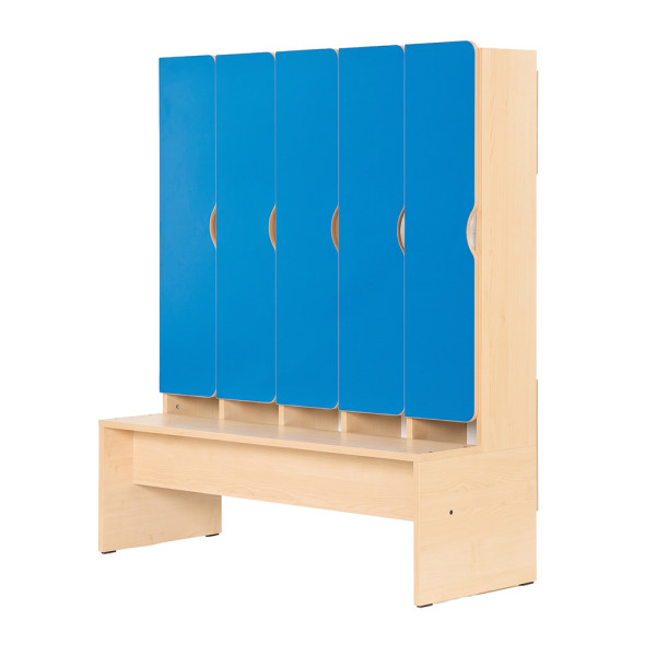MOBILE SPOGLIATOIO VITA 5 ANTE CON PANCA CM. 113X44X131 (H)
