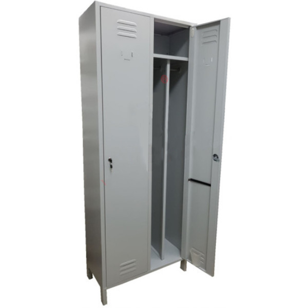 ARMADIETTO SPOGLIATOIO IN METALLO A 2 POSTI CON DIVISORIO CM 68 X 34 X 180 (H)