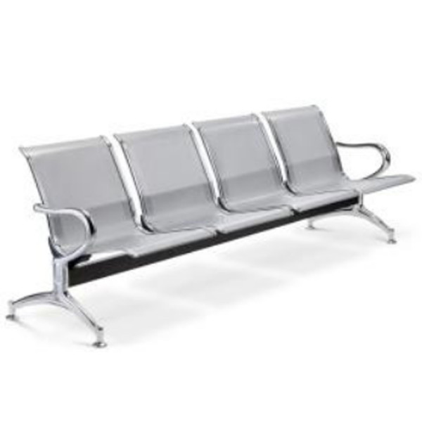 PANCA ATTESA IN METALLO A 4 POSTI DIM CM. 240 X 65 X 80 (H)