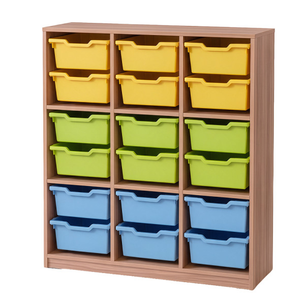 MOBILE BASSO A GIORNO 9 CASELLE CON DOPPIE VASCHETTE CM 103,7X45X124,6 (H)