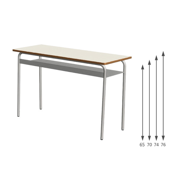BANCO BIPOSTO CON SOTTOPIANO SENZA POGGIAPIEDI CM 120 x 50