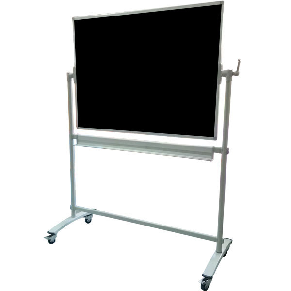 LAVAGNA DOPPIA NERA CON CARRELLO YU CM. 120x90X180 (h)