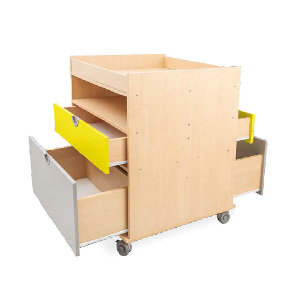 MOBILE CARRELLO PORTAOGGETTI MULTIUSO CON RUOTE CM. 76,6 X 72,2 X 93 (H)