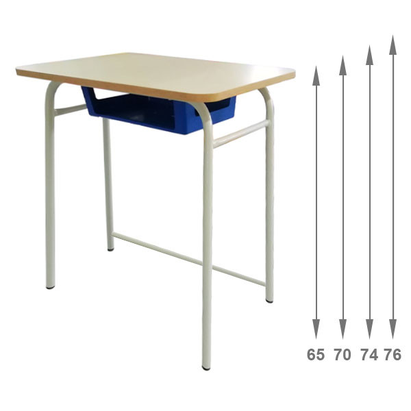 BANCO MONOPOSTO CON SOTTOPIANO IN PLASTICA E POGGIAPIEDE 65 CM. 70x50x65 (H)