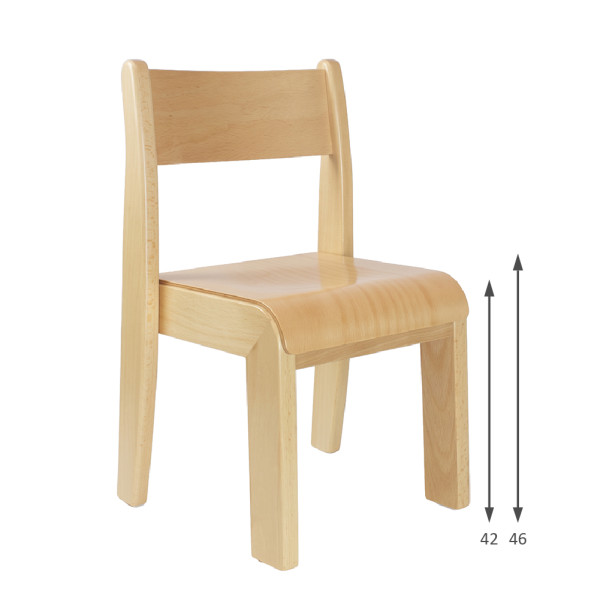 SEDIA CLASSIC IMPILABILE IN FAGGIO | ALTEZZA SEDUTA 42/46