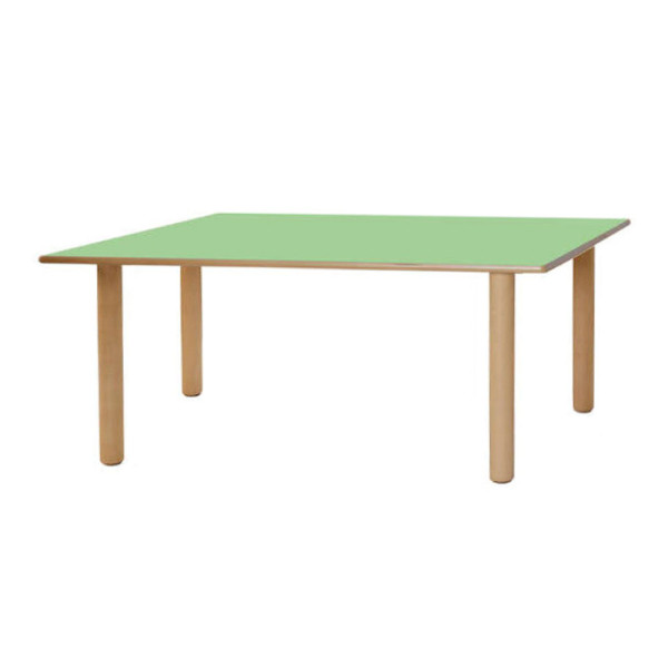 TAVOLO RETTANGOLARE 75 IN BETULLA E FAGGIO H PIANO DA 40 A 76DIM: 75X150