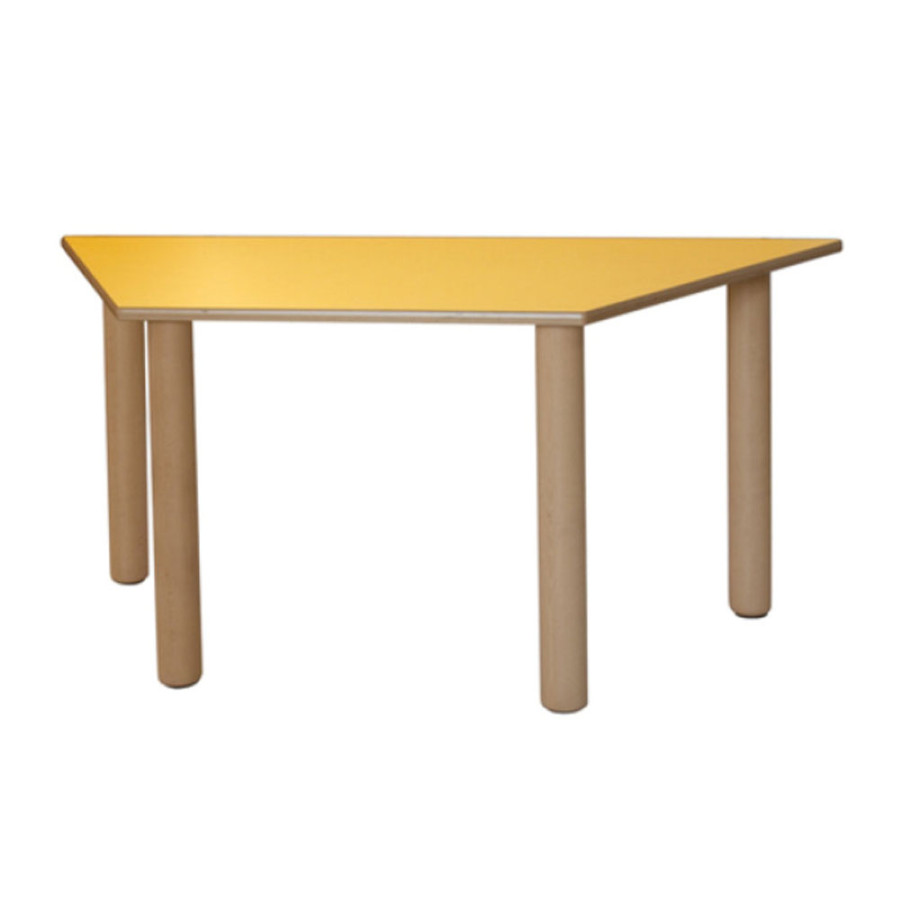 TAVOLO TRAPEZIO IN BETULLA E FAGGIO H PIANO DA 40 A 76