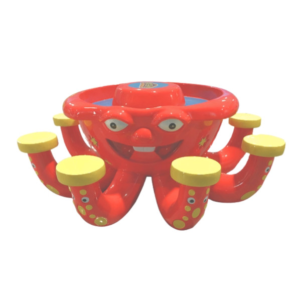 TAVOLO PIOVRA CON SABBIERA E 8 SEDIE DIM CM. 180 X 180 X 96 (H)