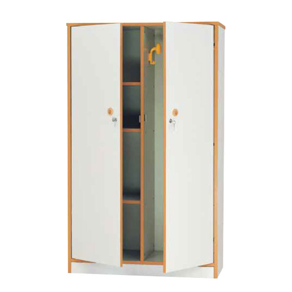 ARMADIO SCHOOL CON ANTE E APPENDINI CM 90 X 40 X 150 (H)