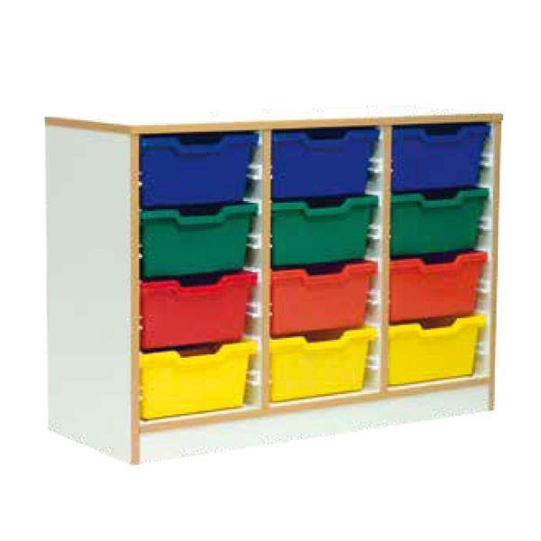 MOBILE SCHOOL CON 12 VASCHETTE COLORATE CM 106 X 40 X 75 (H)