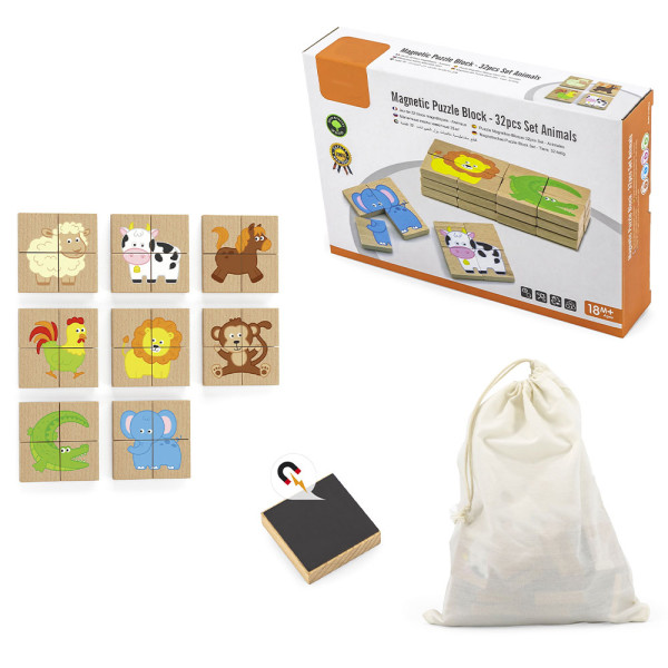 SET ANIMALI PER PANNELLI MAGNETICI 32 PZ