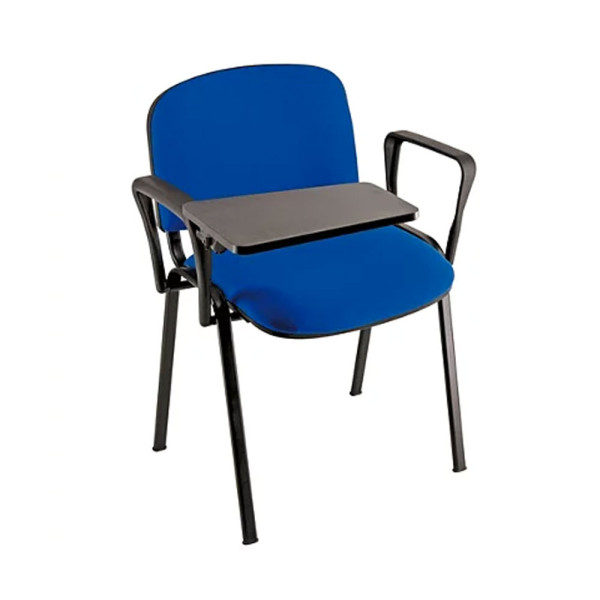 SEDIA FISSA CON BRACCIOLI E SCRITTOIO