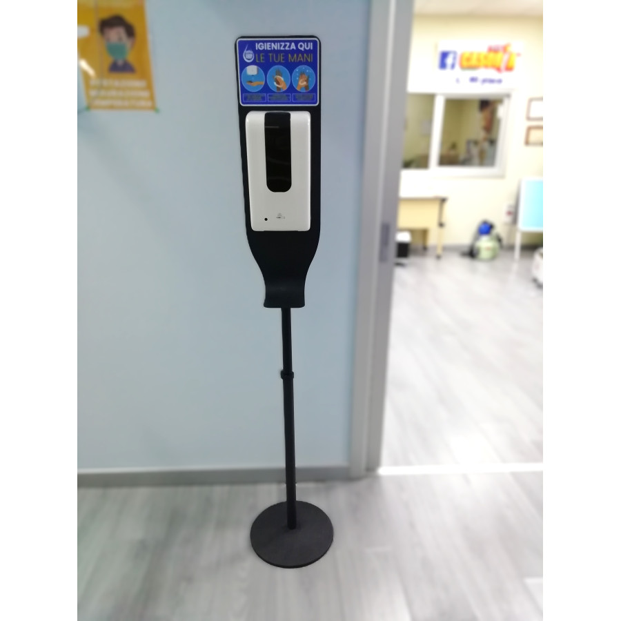 DISPENSER AUTOMATICO PER IGIENIZZANTE GEL E LIQUIDIflacone da 1200 ml o sacca da 1000 ml