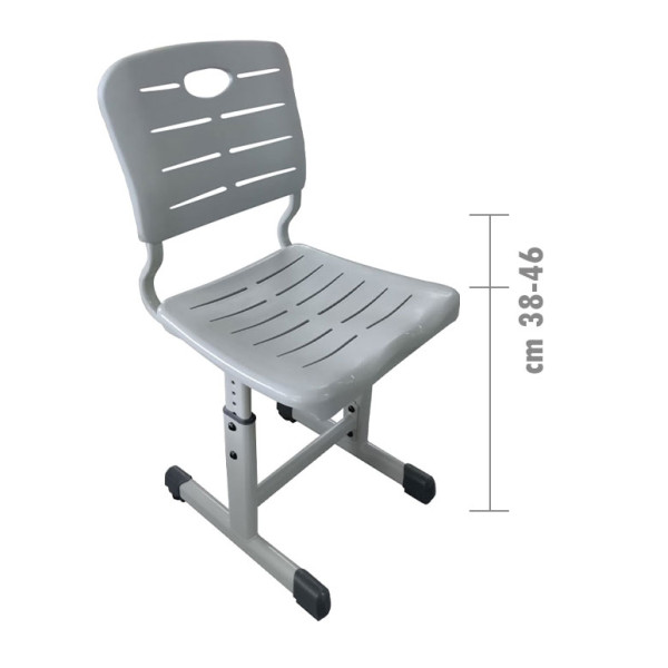 SEDIA GRID B ALTEZZA REGOLABILE YU CM 41 X 35 X 38-46 (HS)