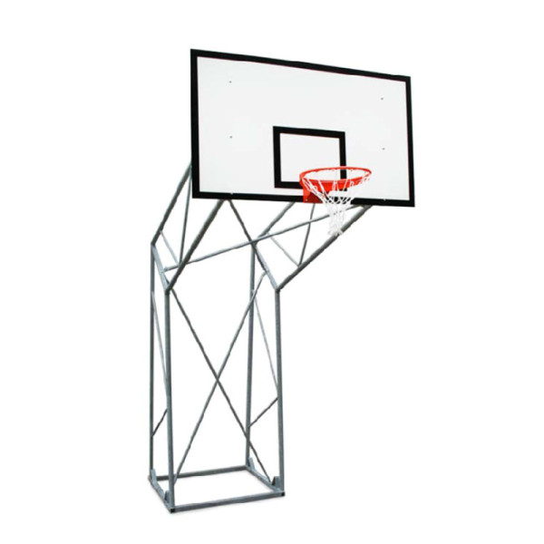 IMPIANTO BASKET OLIMPIONICO FISSAGGIO A PAVIMENTO
