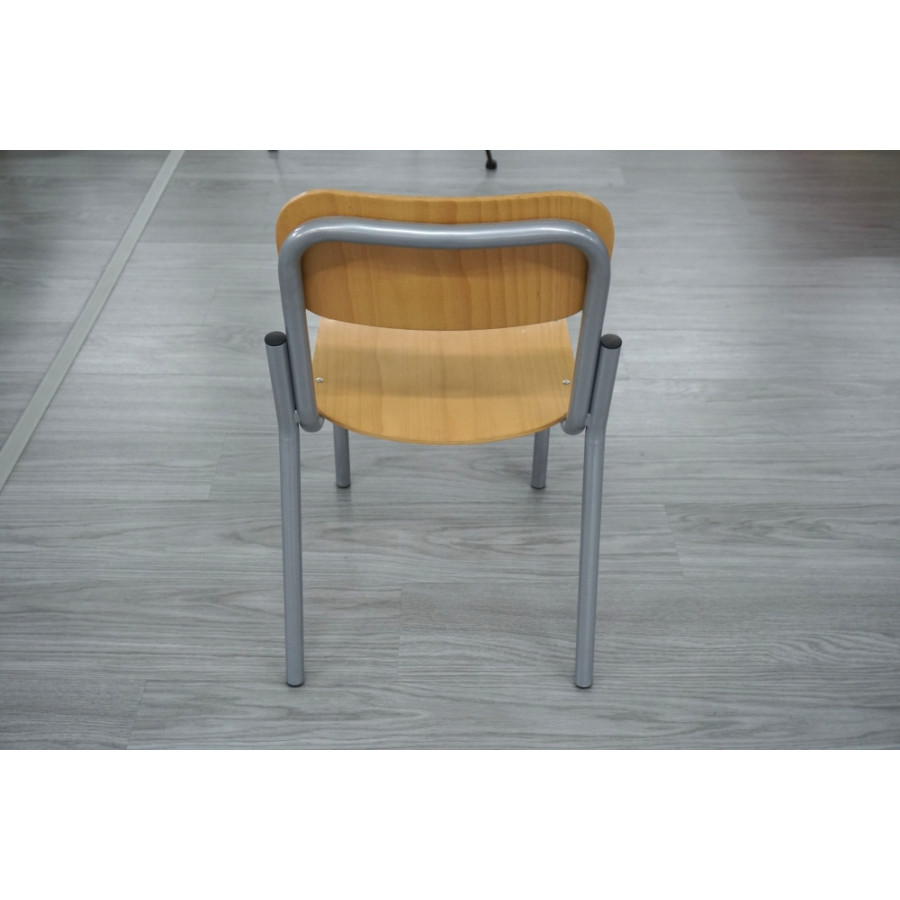 SEDIA ALLIEVI IN FAGGIO H SEDUTA DA 38 A 43 CM PIANO 36 X 36