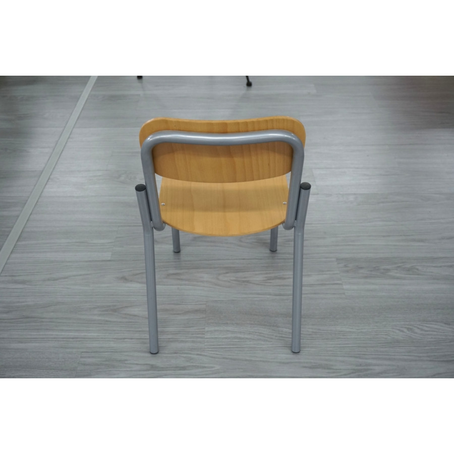 SEDIA ALLIEVI IN FAGGIO H SEDUTA DA 38 A 43 CM PIANO 36 X 36