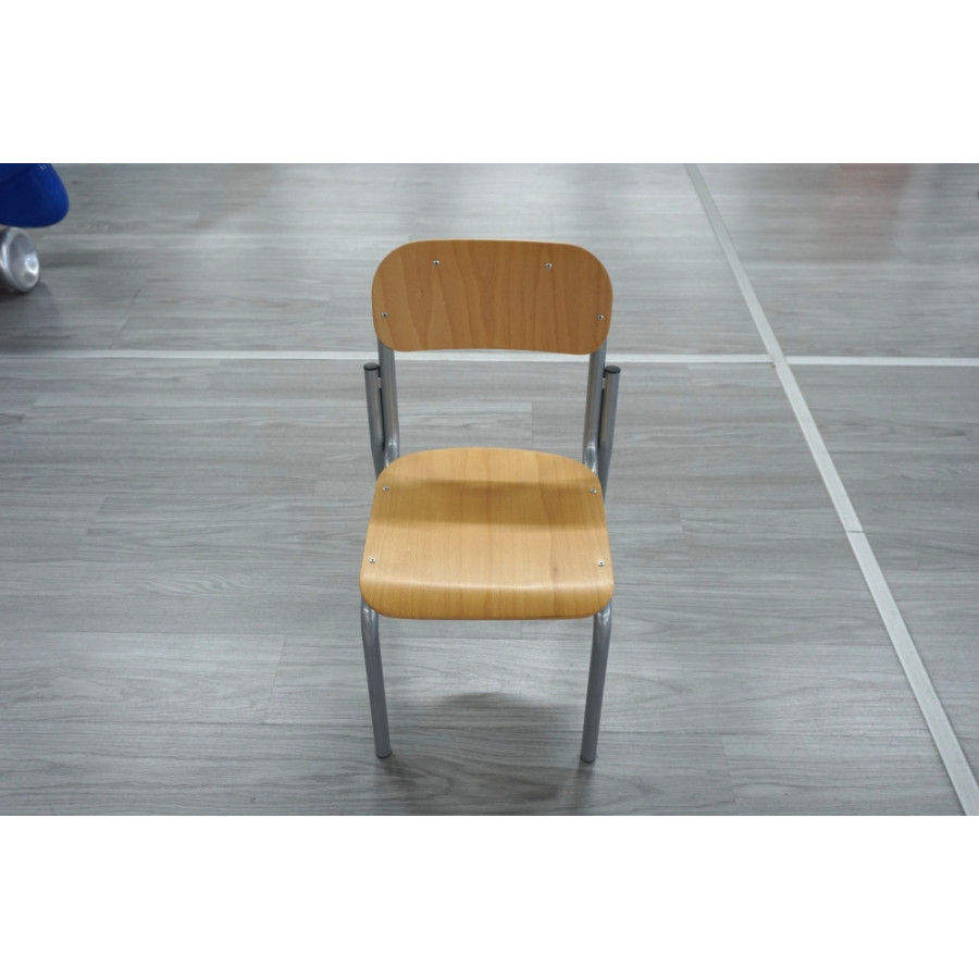 SEDIA ALLIEVI IN FAGGIO H SEDUTA DA 38 A 43 CM PIANO 36 X 36