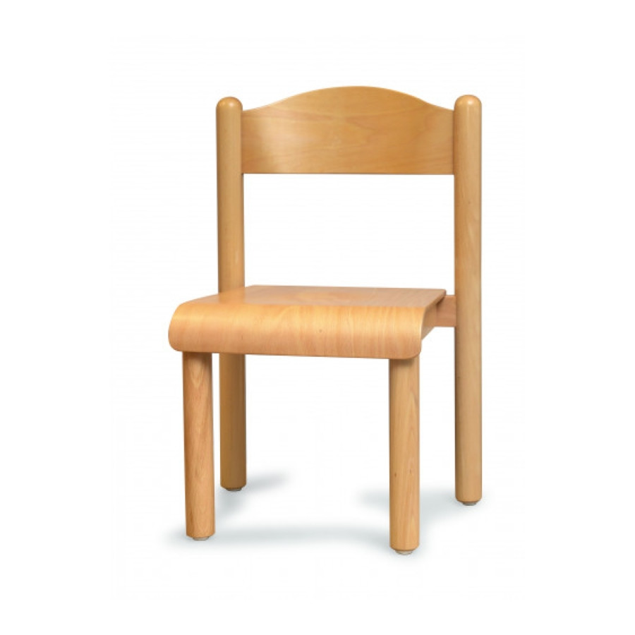 SEDIA BASIC IMPILABILE IN LEGNO DI FAGGIO H SEDUTA DA 26 A 38