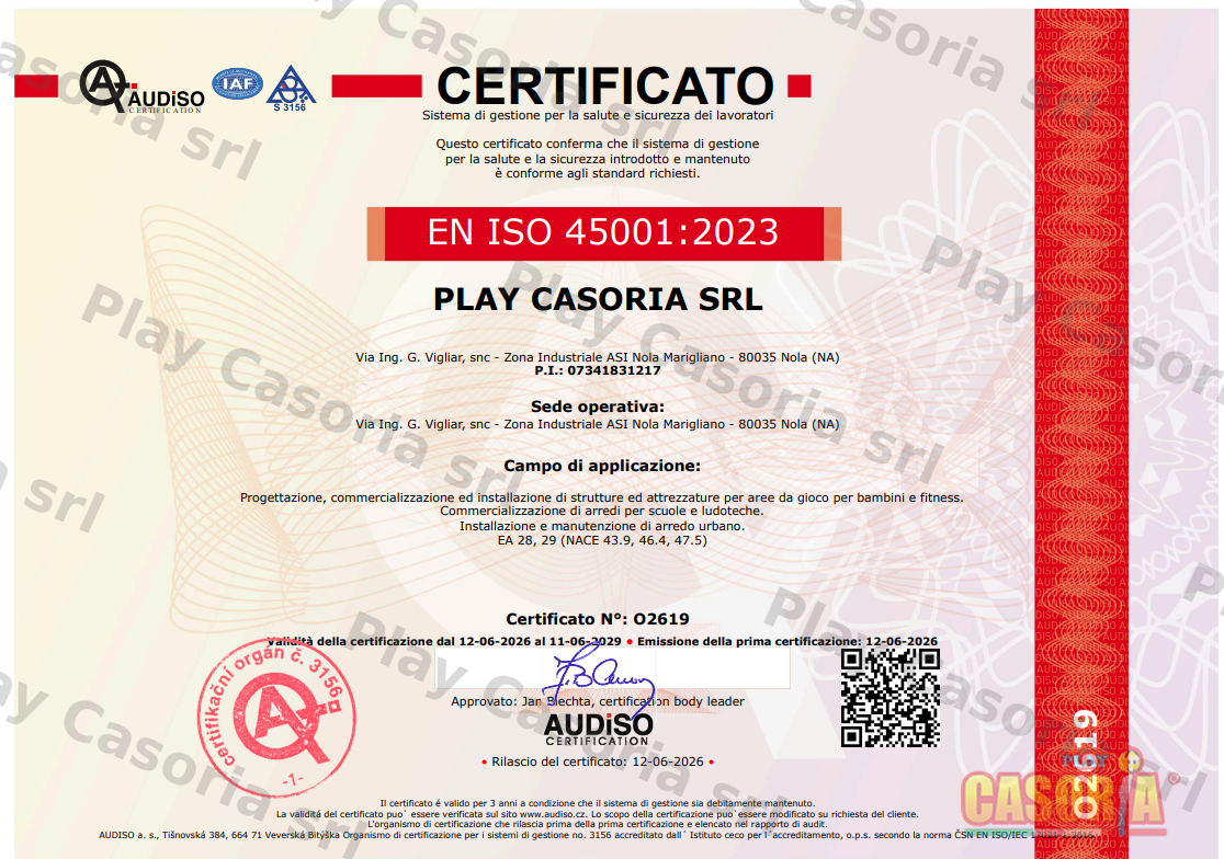 Certificazione EN ISO 45001